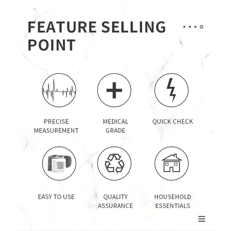 CHANG KUN Wrist Electronic Blood Pressure Monitor for Adults - Professional Medical Grade BP Sphygmomanometer with LCD Display, Adjustable Cuff, Memory Storage & Setup Menu - Home Health Monitoring (Batteries Not Included), Blood Pressure Monitor for